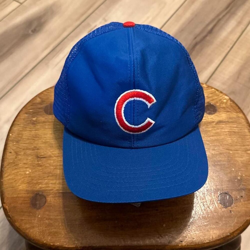 Vintage Chicago Cubs Trucker Hat 80s 90s MLB Snapback Green Under